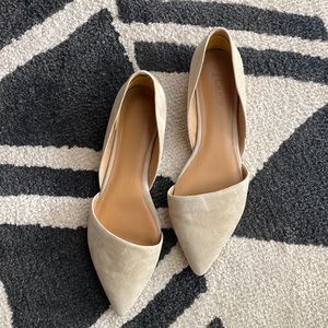 J. Crew nude dress flats